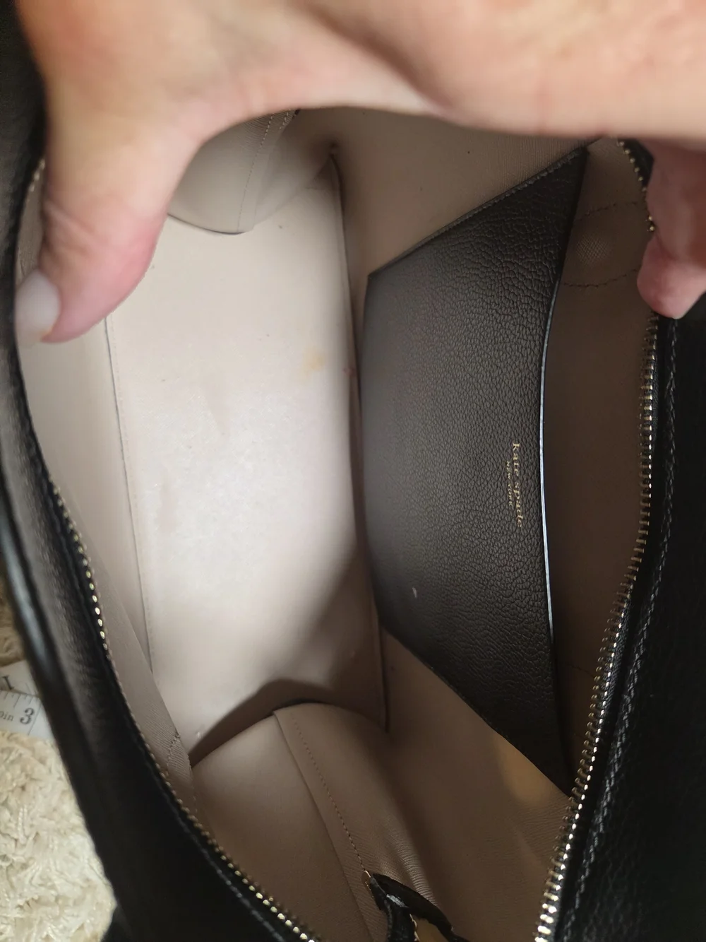 kate Spade Black Leather Satchel